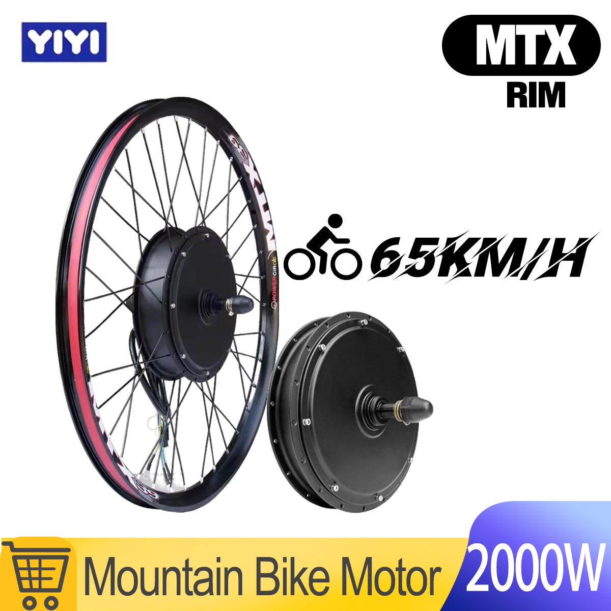 MTX 48V52V 2000W Ebike Motor W - 72V 5000W Hub Motor Kit review and price