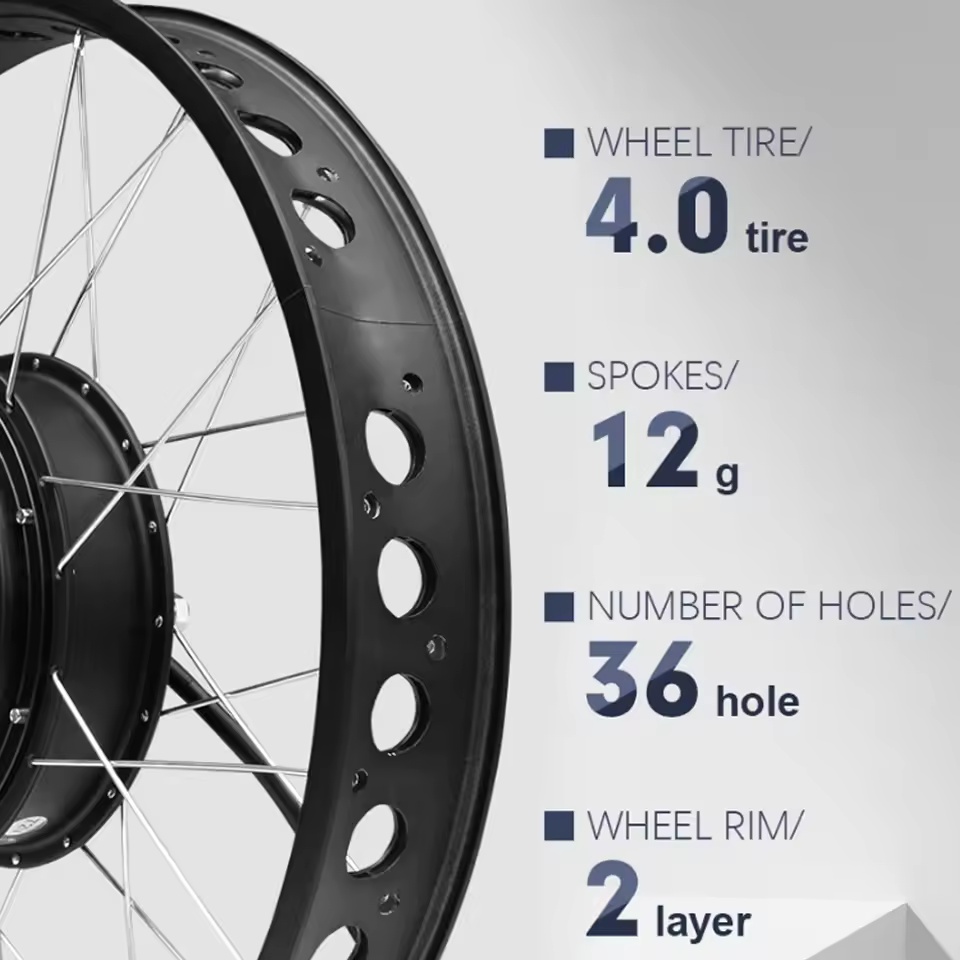 72V 3000W Fat Tire Snow Bike M - Fat Tire Ebike Conversion Kit 2000W review and price