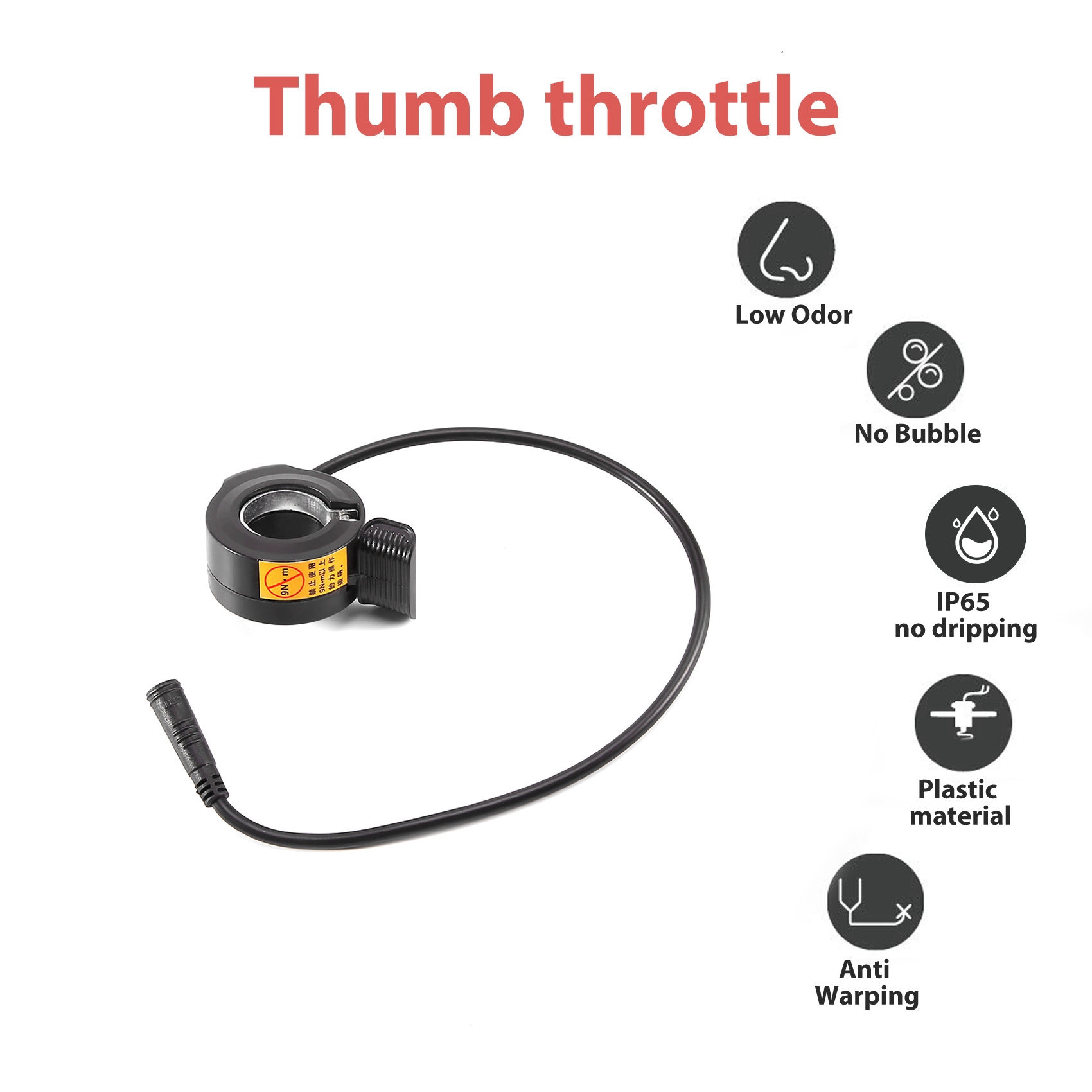 ABME New Thumb Throttle for Mi - Mid Drive Motor Kit 52V 1000W review and price