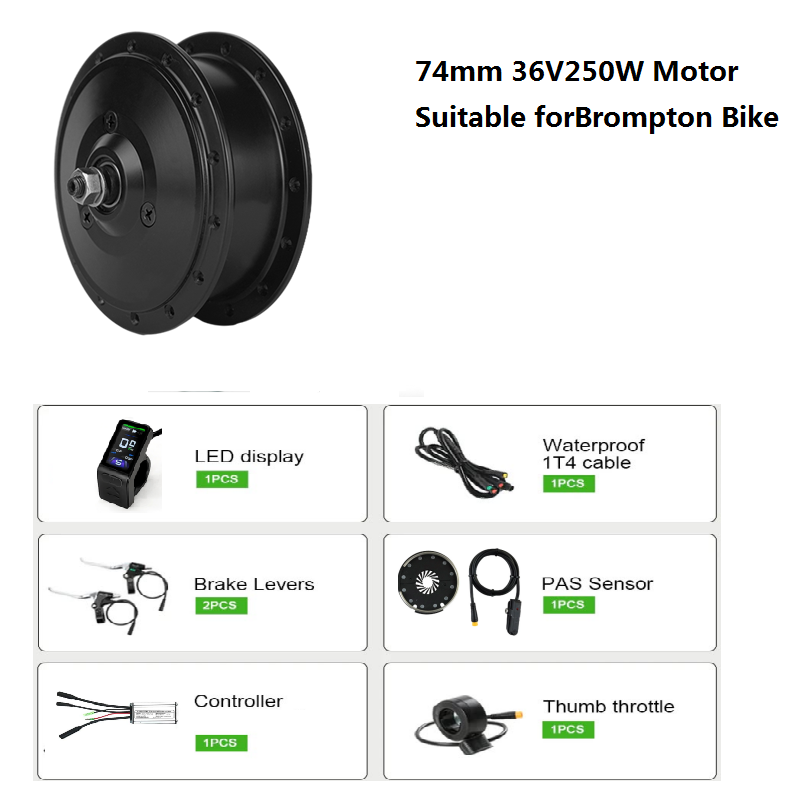 DIY Brompton E-Bike Conversion - Ebike Conversion Kit 72V 3000W review and price