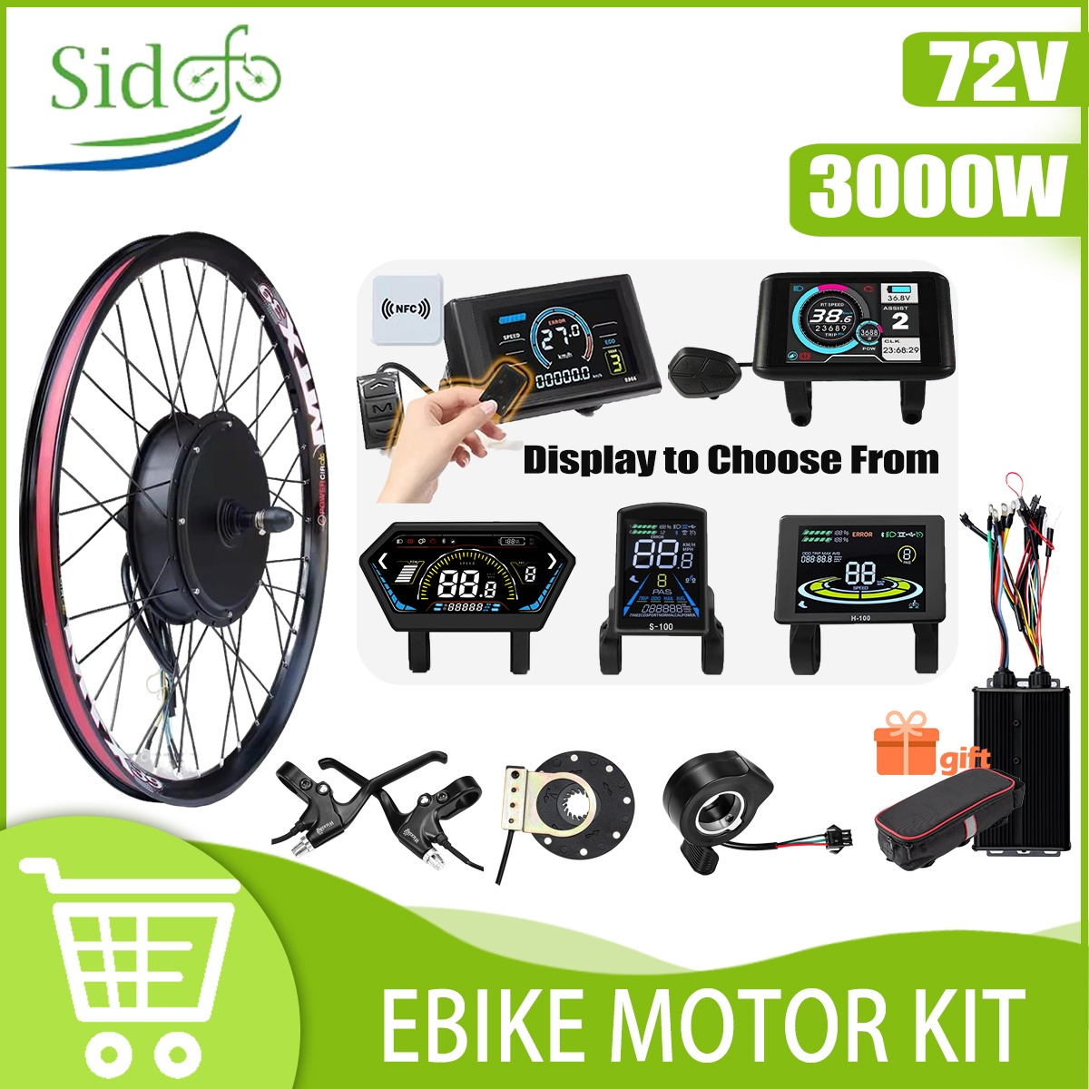 72V 3000W E Bike Conversion Ki - Ebike Conversion Kit 72V 3000W review and price